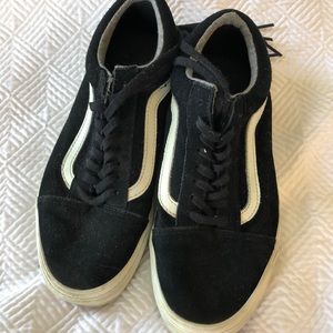 Vans black unisex sneakers